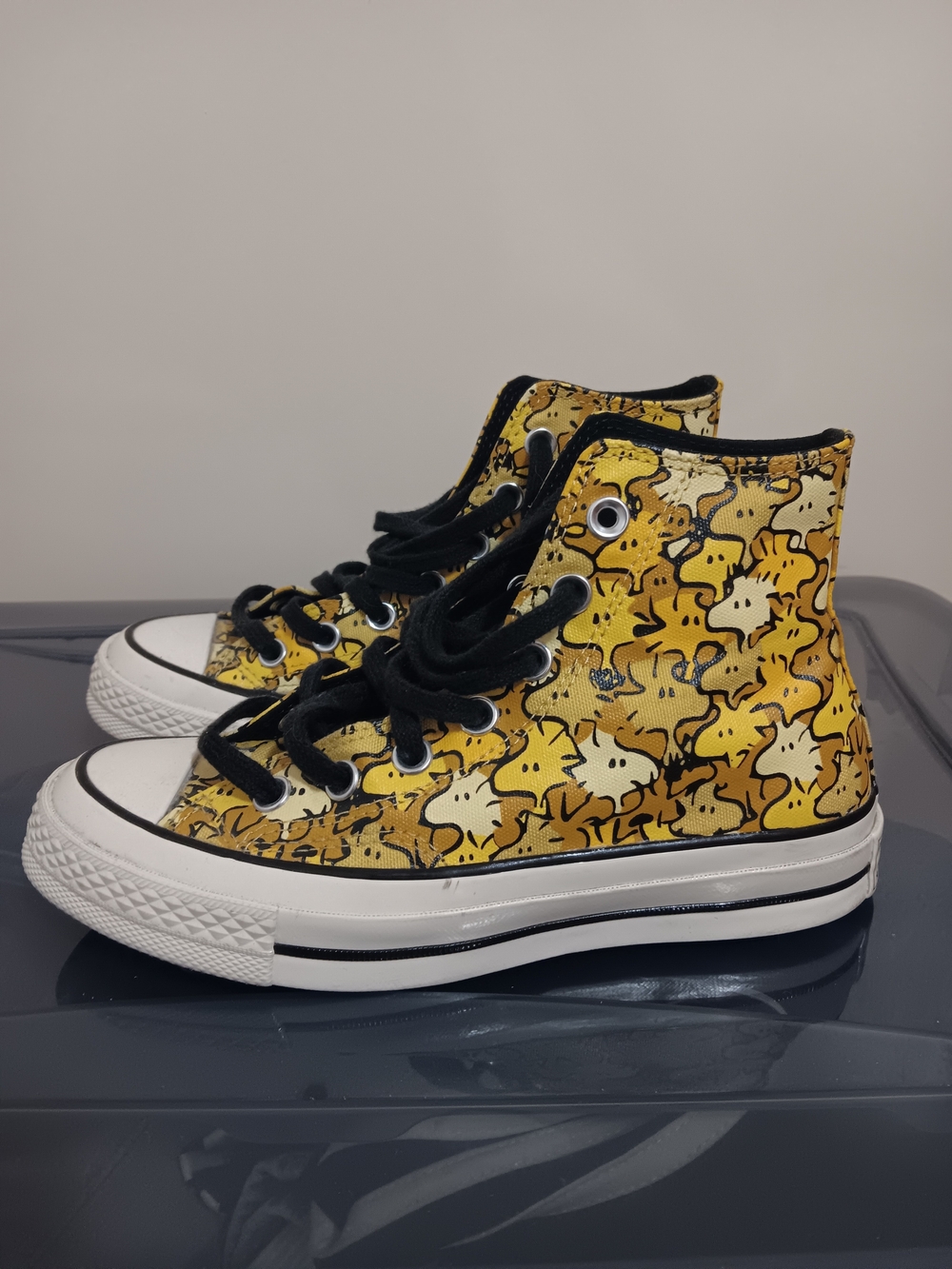 Peanuts X Converse Chuck 70 High Top Woodstock Camo - Size 6